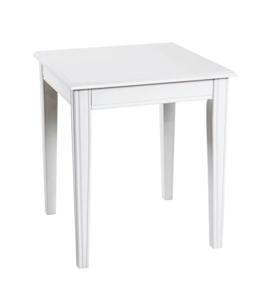 HAKU Möbel Beistelltisch rechteckig MDF-Platte weiß 45,0 x 45,0 x 51,0 cm, 1 St.