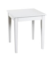 HAKU Möbel Beistelltisch rechteckig MDF-Platte weiß 45,0 x 45,0 x 51,0 cm, 1 St.