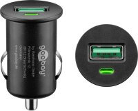 goobay Kfz-Ladeadapter schwarz, 18 Watt