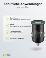 goobay Kfz-Ladeadapter schwarz, 18 Watt