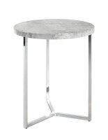HAKU Möbel Beistelltisch rund MDF-Platte Betonoptik...