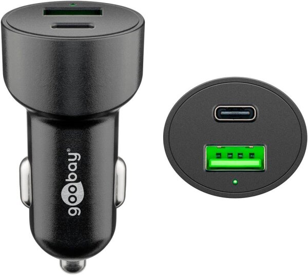 goobay Kfz-Ladeadapter schwarz, 48 Watt