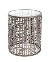 HAKU Möbel Beistelltisch rund Glas bronze 38,0 x...