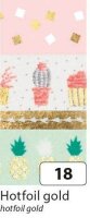 folia Washi Tape HOTFOIL Deko-Klebeband matt 15,0 mm x...