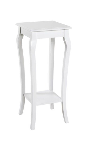HAKU Möbel Beistelltisch rechteckig MDF-Platte weiß 30,0 x 30,0 x 71,0 cm, 1 St.