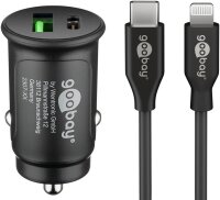 goobay Kfz-Ladeadapter schwarz, 27 Watt