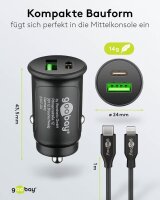 goobay Kfz-Ladeadapter schwarz, 27 Watt