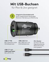goobay Kfz-Ladeadapter schwarz, 27 Watt