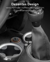goobay Kfz-Ladeadapter schwarz, 27 Watt