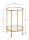 HAKU Möbel Beistelltisch rund Glas gold 38,0 x 38,0 x 55,0 cm, 1 St.