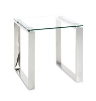 HAKU Möbel Beistelltisch rechteckig Glas transparent...