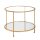 HAKU Möbel Beistelltisch rund Glas gold 60,0 x 60,0 x 45,0 cm, 1 St.