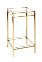 HAKU Möbel Beistelltisch rechteckig Glas gold 40,0 x...