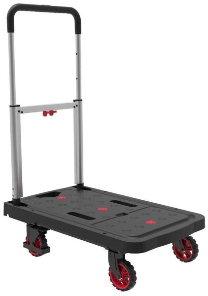 pavo Transportwagen schwarz 67,5 x 92,5 x 40,5 cm bis 137,0 kg
