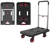pavo Transportwagen schwarz 67,5 x 92,5 x 40,5 cm bis 137,0 kg