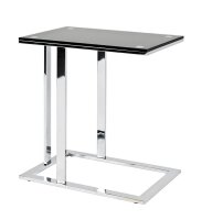 HAKU Möbel Beistelltisch rechteckig Glas schwarz...
