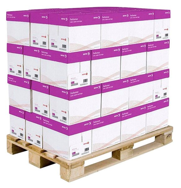 xerox Kopierpapier Performer DIN A4 80 g/qm Palette mit 240x 500 Blatt