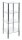 HAKU Möbel Badregal 90240 silber 39,0 x 39,0 x 107,0 cm