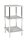 HAKU Möbel Badregal 90439 beton 39,0 x 39,0 x 77,0 cm
