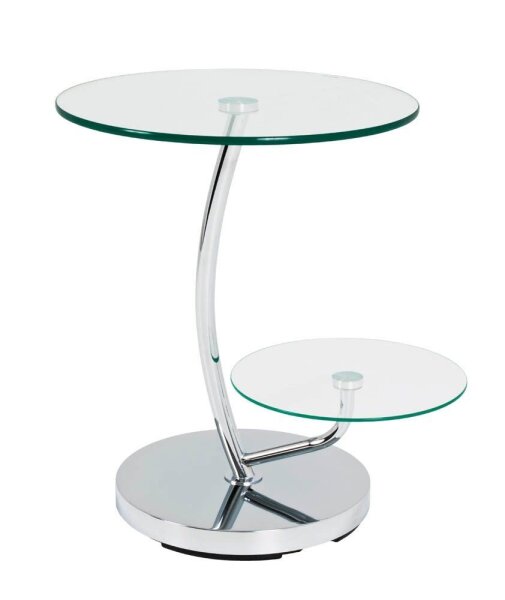 HAKU Möbel Beistelltisch rund Metall silber 52,0 x 52,0 x 55,0 cm, 1 St.
