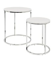 HAKU Möbel Beistelltische-Set rund MDF-Platte...