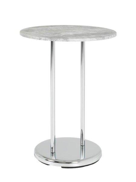 HAKU Möbel Beistelltisch rund Metall Betonoptik 40,0 x 40,0 x 55,0 cm, 1 St.