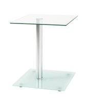 HAKU Möbel Beistelltisch rechteckig Glas transparent...