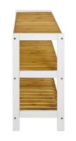 HAKU Möbel Schuhregal bambus, weiß 70,0 x 26,0 x 55,0 cm, 1 St.