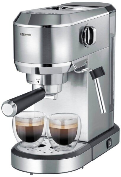 SEVERIN KA 5997 Newspresa Siebträgermaschine silber