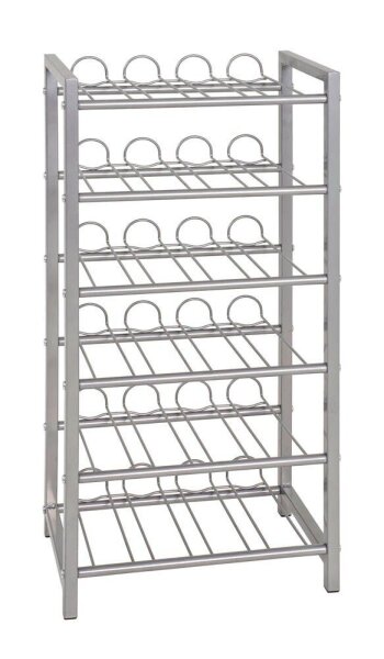 HAKU Möbel Weinregal silber 34,0 x 22,0 x 72,0 cm, 1 St.