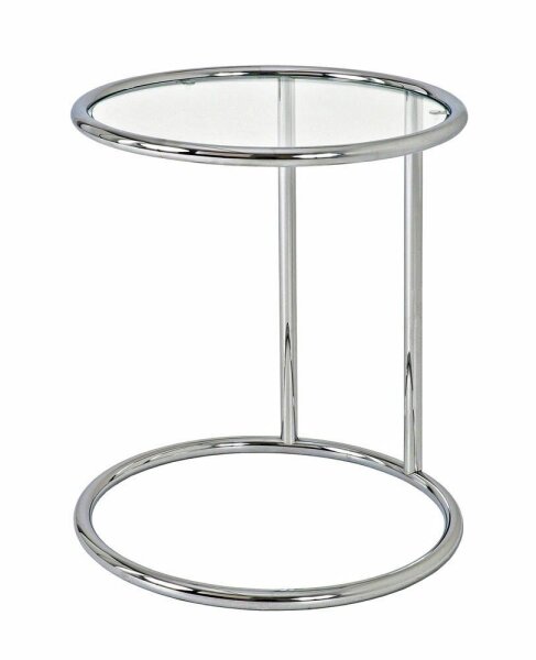 HAKU Möbel Beistelltisch rund Glas transparent 45,0 x 45,0 x 55,0 cm, 1 St.