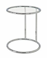 HAKU Möbel Beistelltisch rund Glas transparent 45,0...