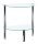 HAKU Möbel Beistelltisch halbrund Glas transparent 45,0 x 22,0 x 47,0 cm, 1 St.