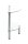 HAKU Möbel Beistelltisch halbrund Glas transparent 45,0 x 22,0 x 47,0 cm, 1 St.