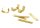 folia Verschlussclipse gold, 25 St.