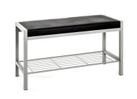 HAKU Möbel Schuhbank 90550 schwarz Metall 80,0 cm