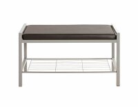HAKU Möbel Schuhbank 90550 schwarz Metall 80,0 cm