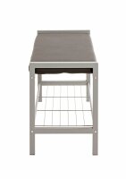 HAKU Möbel Schuhbank 90550 schwarz Metall 80,0 cm