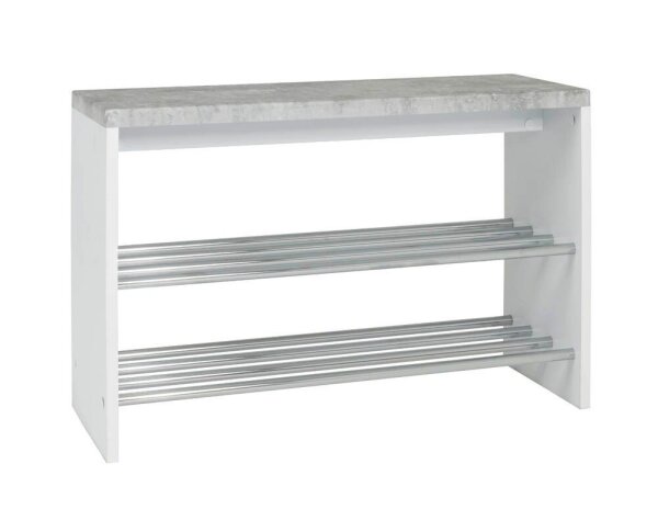 HAKU Möbel Schuhbank 95631 beton Holz 81,0 cm