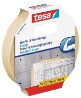 tesa Kreppband beige 19,0 mm x 25,0 m 1 St.