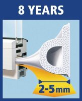 tesa tesamoll® P-Profil Fenster-Dichtungsband weiß 9,0 mm x 10,0 m 1 St.