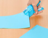 KOKUYO Klammerloses Heftgerät MEDIUM + hellblau  ( SLN-MSH110LB )