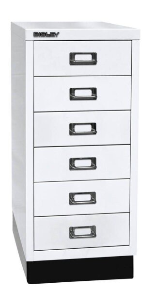 BISLEY MultiDrawer™ L296S Schubladenschrank verkehrsweiß 6 Schubladen 27,8 x 38,0 x 67,0 cm, 1 St.