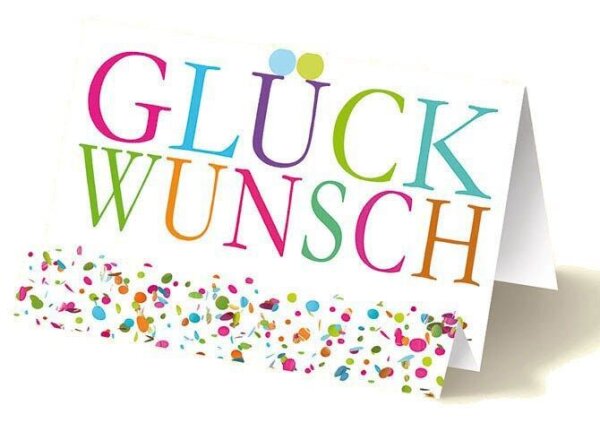 LUMA Glückwunschkarte Konfetti NM_ATEK265 DIN B6, 1 St.
