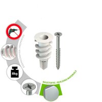 TOX SPIRAL 068101231 Dübel- und Schrauben-Set Ø 4,5 mm x 32 mm, 50-teilig
