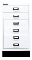 BISLEY MultiDrawer™ L29A36S Schubladenschrank verkehrsweiß 6 Schubladen 34,9 x 43,2 x 67,0 cm, 1 St.