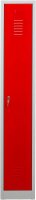 Gürkan Spind lichtgrau, feuerrot 104754, 1 Schließfach 30,0 x 50,0 x 180,0 cm