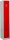 Gürkan Spind lichtgrau, feuerrot 104754, 1 Schließfach 30,0 x 50,0 x 180,0 cm