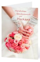 LUMA Glückwunschkarte Hochzeit Rosenstrauß...