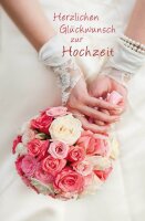LUMA Glückwunschkarte Hochzeit Rosenstrauß...